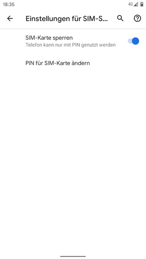 Wählen Sie PIN für SIM-Karte ändern