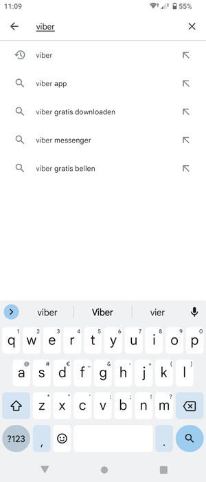 Voer de app-naam in en selecteer Zoeken