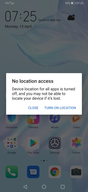 Select CLOSE