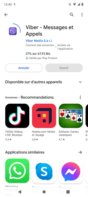 Veuillez attendre la fin de la procédure d'installation
