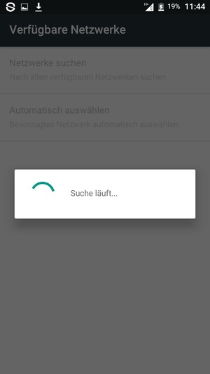 Warten Sie, bis die Suche abgeschlossen ist