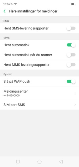 Velg Meldingssenter