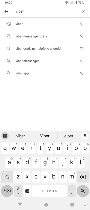 Inserisci il nome dell'app e seleziona Ricerca