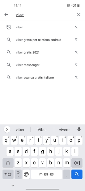 Inserisci il nome dell'app e seleziona Ricerca