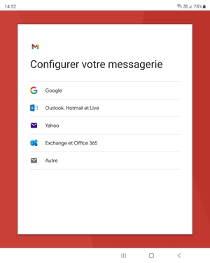 Sélectionnez Exchange et Office 365
