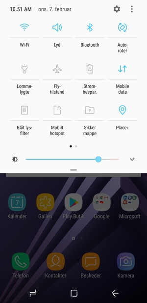 Slå Wi-Fi og Bluetooth fra