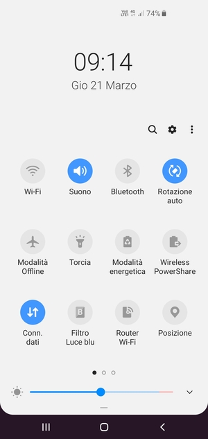 Seleziona Modalità energetica
