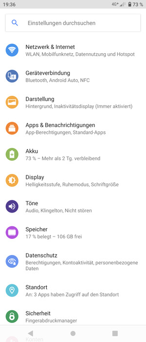 Wählen Sie Netzwerk & Internet