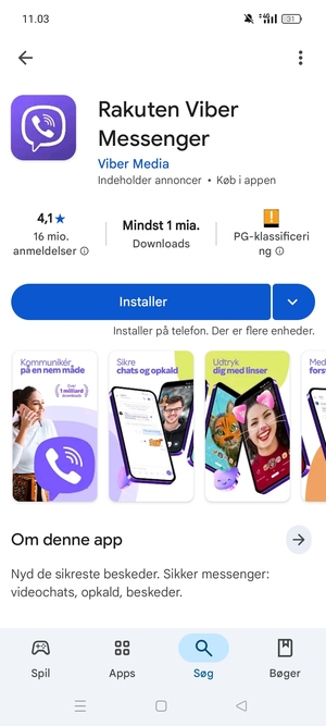 Vælg Installer