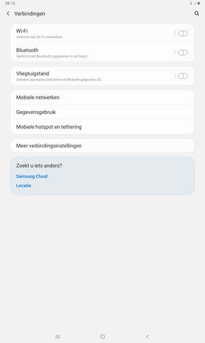 Selecteer Mobiele hotspot en tethering