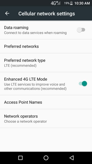 Select Access Point Names