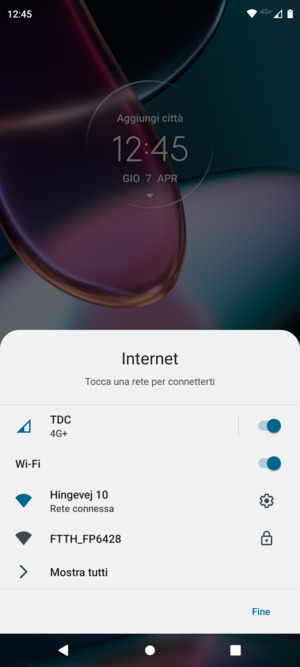 Disattiva Wi-Fi
