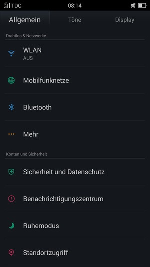 Wählen Sie WLAN