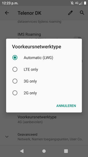 Selecteer uw voorkeursoptie