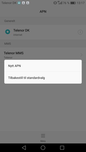 Velg Tilbakestill til standardvalg