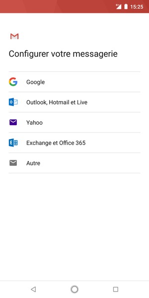 Sélectionnez Google