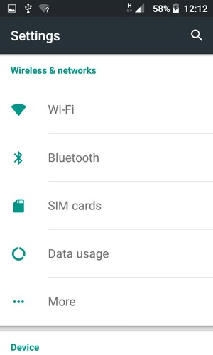 Select Wi-Fi