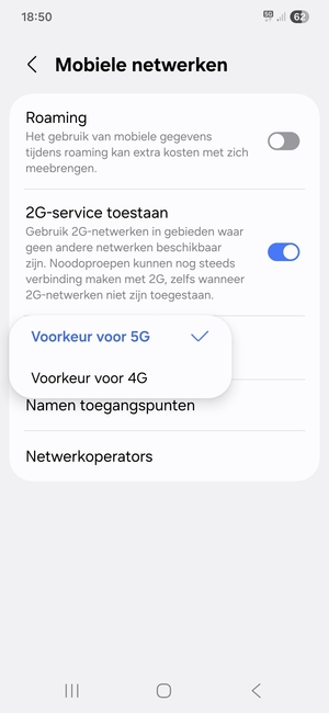 Selecteer uw voorkeursoptie