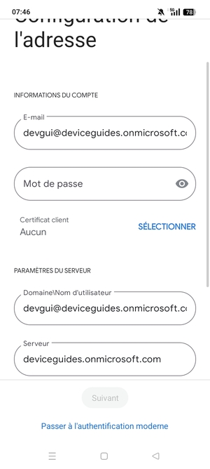 Saisissez votre mot de passe