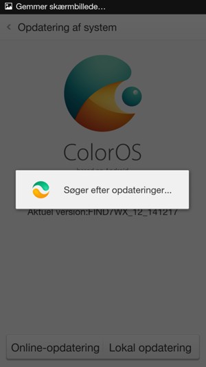 Afvent at søgningen er afsluttet