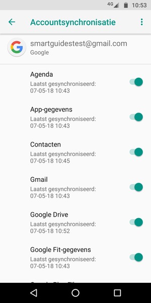 Zorg ervoor dat Contacten geselecteerd is