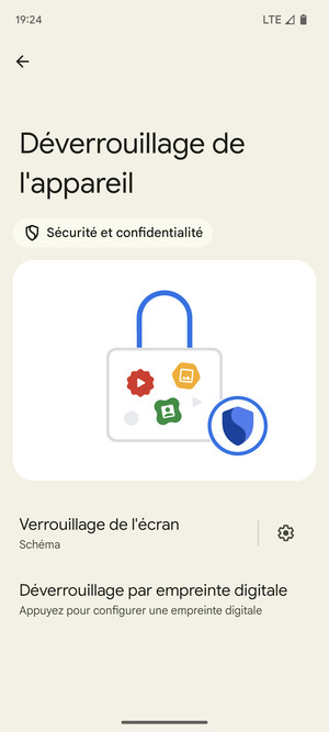 Votre téléphone est maintenant sécurisé par un écran de verrouillage