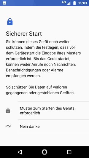 Wählen Sie die gewünschte Option