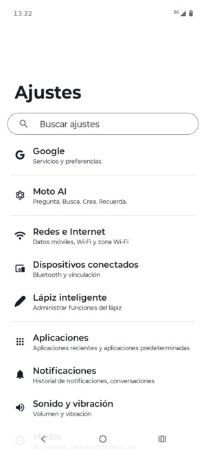Seleccione Redes e Internet