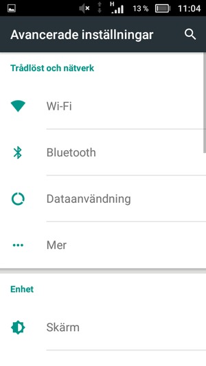 Välj Mer