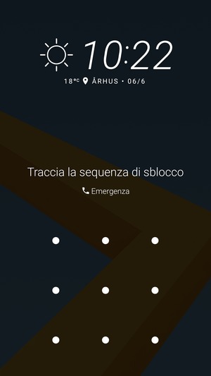 Il tuo telefono è ora protetto dal blocco schermo