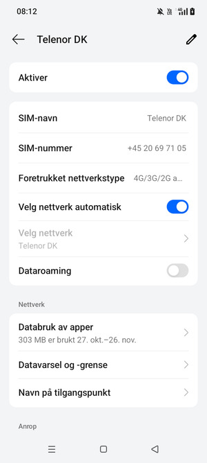 Bla til og velg Navn på tilgangspunkt