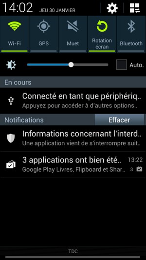 Désactiver GPS