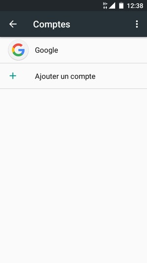 Sélectionnez Google
