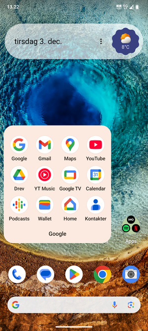 Vælg Gmail