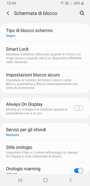 Il tuo telefono è ora protetto dal blocco schermo