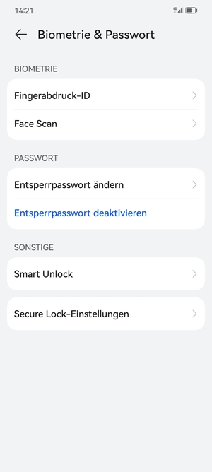Ihr Handy ist jetzt mit einer Bildschirmsperre gesichert
