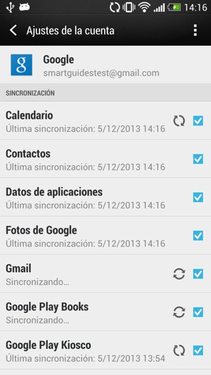 Su información será sincronizada