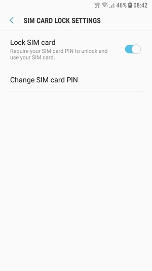 Select Change SIM card PIN
