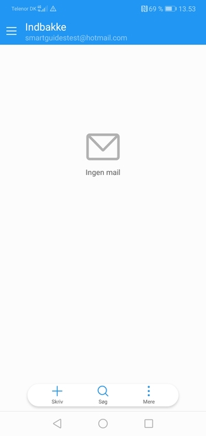 Din Hotmail er klar til brug