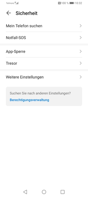 Wählen Sie Weitere Einstellungen