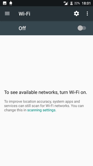 Turn Wi-Fi on