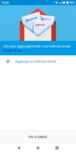Seleziona Aggiungi un indirizzo email