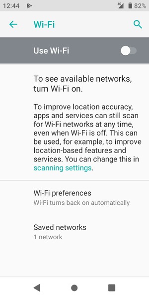 Turn Wi-Fi on