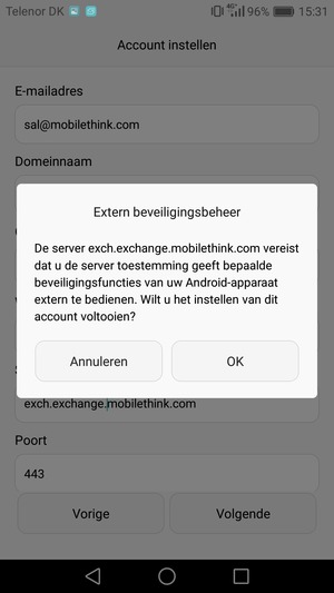 Selecteer OK