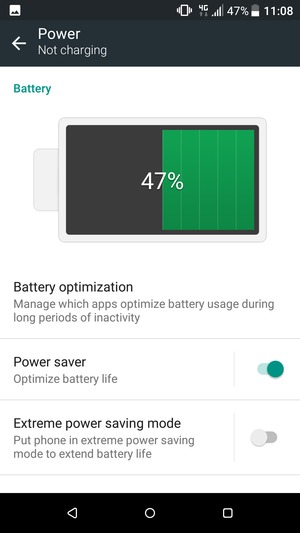 Turn Power saver on