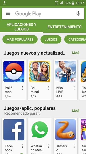 Seleccione la barra de Búsqueda