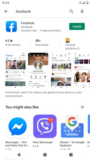 Select the app