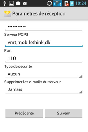 Faites défiler vers le bas et sélectionnez Suivant