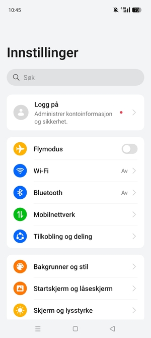 Velg Mobilnettverk
