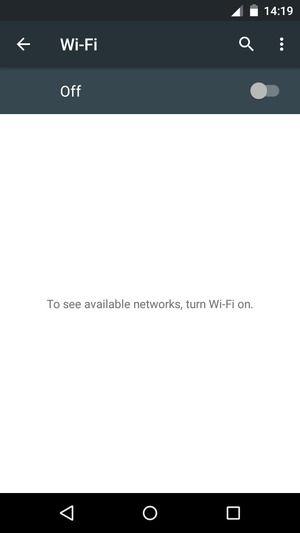 Turn Wi-Fi on